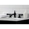 Kingston Brass KC7060PKL Duchess Widespread Bathroom Faucet W/Brass Pop-Up, Matte Blk KC7060PKL - alternate 2